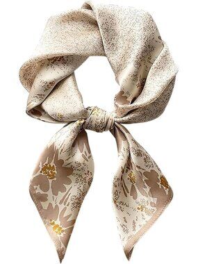 Satin Bandanas Head A11 Khaki Scarf Women Lightweight Silk Hair Wrap Sleep Scarf